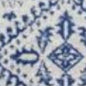 4' X 6' Ivory And Blue Geometric Distressed Area Rug