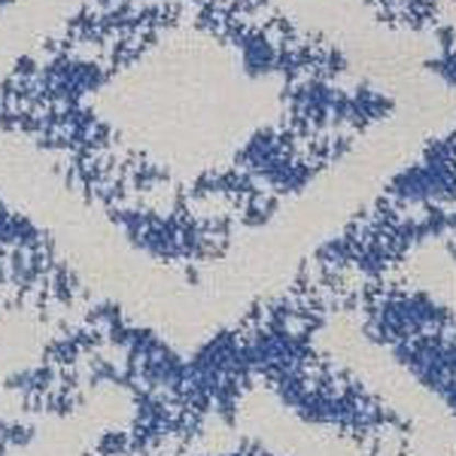 5' X 7' Blue And Gray Geometric Area Rug