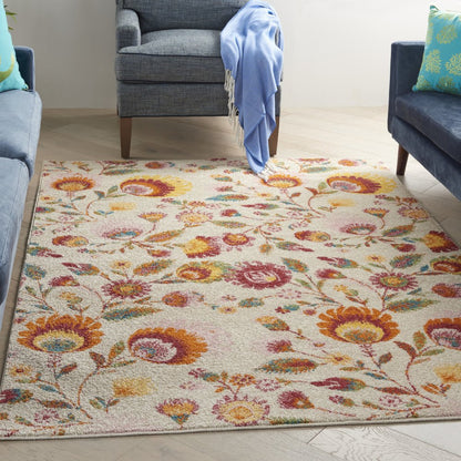 4' X 6' Blue And Gray Geometric Area Rug
