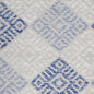 4' X 6' Blue And Gray Geometric Area Rug