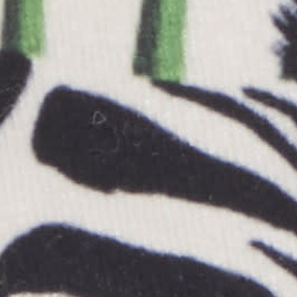 14" X 20" Green And White Cotton Throw Pillow