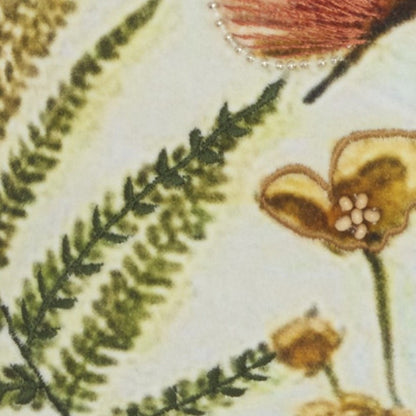 18" Orange White and Green Cotton