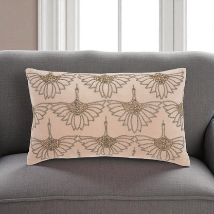 Brilliant Blush Pink Lumbar Pillow