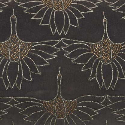 Brilliant Dark Grey Lumbar Pillow