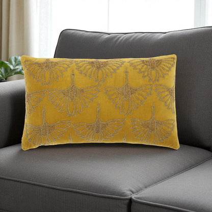 Brilliant Gold Lumbar Pillow