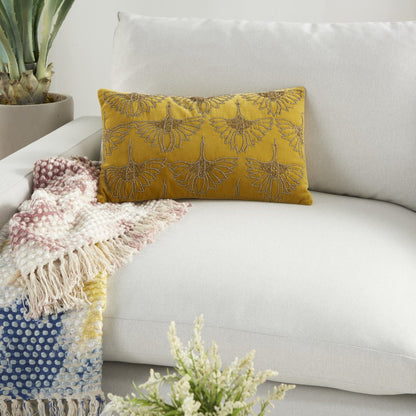 Brilliant Gold Lumbar Pillow