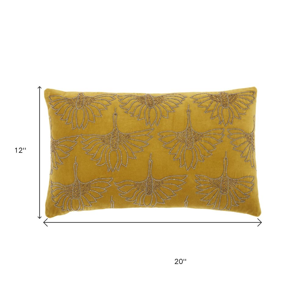 Brilliant Gold Lumbar Pillow