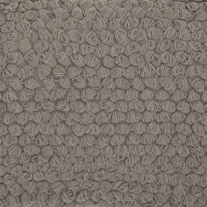 20" Light Gray Cotton Blend Curly Loops Throw Pillow