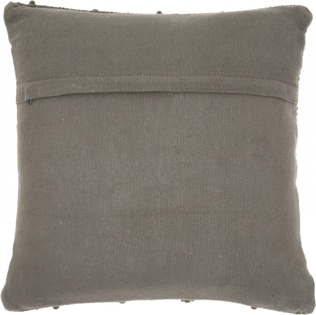 Dark Gray Chevron Detail Throw Pillow