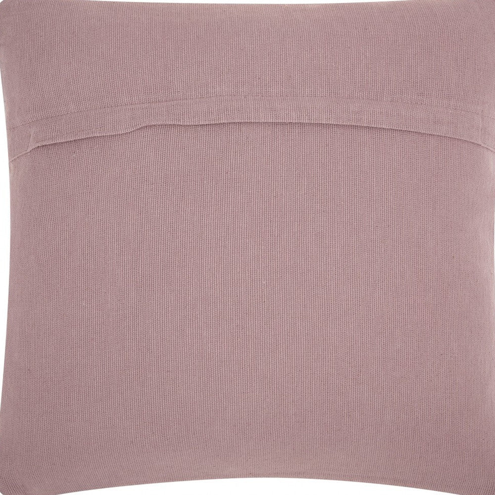 Boho Pale Purple Textural Chevron Throw Pillow