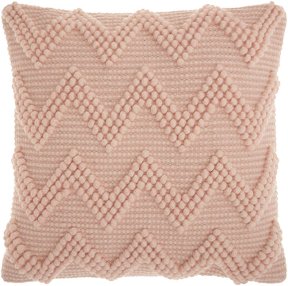 Boho Mauve Rose Textural Chevron Throw Pillow