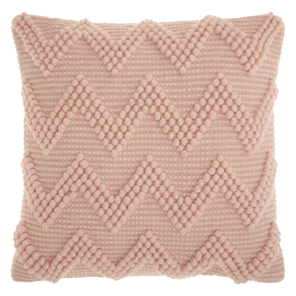 Boho Mauve Rose Textural Chevron Throw Pillow