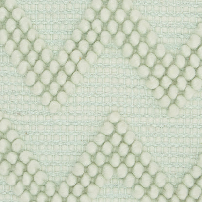 Boho Seafoam Green Textural Chevron Throw Pillow