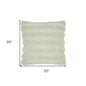 20" Mint Green Striped Throw Pillow With Texture