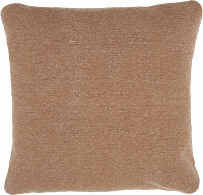 20" Clay Solid Color Distressed Throw Pillow