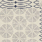 20" Indigo And Ivory Geometric Cotton Throw Pillow