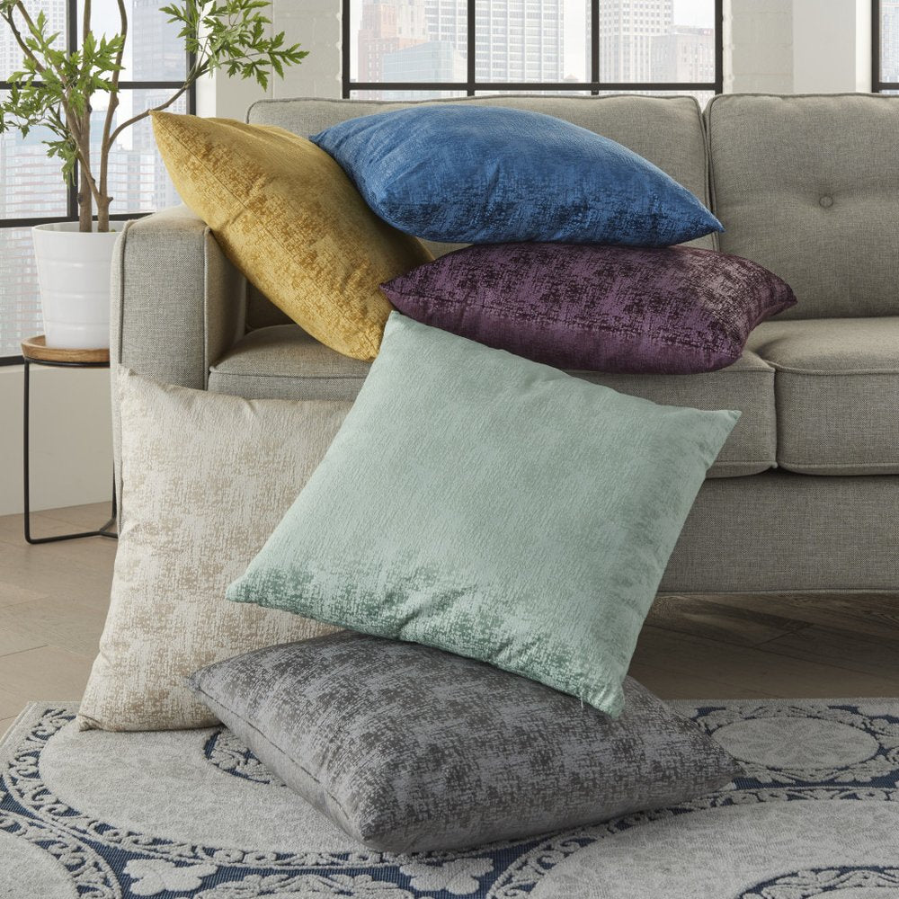 22" Green Abstract Throw Pillow