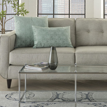 22" Green Abstract Throw Pillow