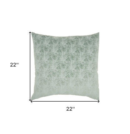 22" Green Abstract Throw Pillow