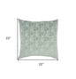 22" Green Abstract Throw Pillow