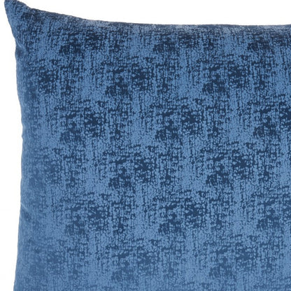 22" Navy Blue Abstract Throw Pillow