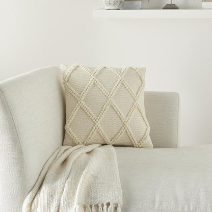 18" Ivory Cotton Blend