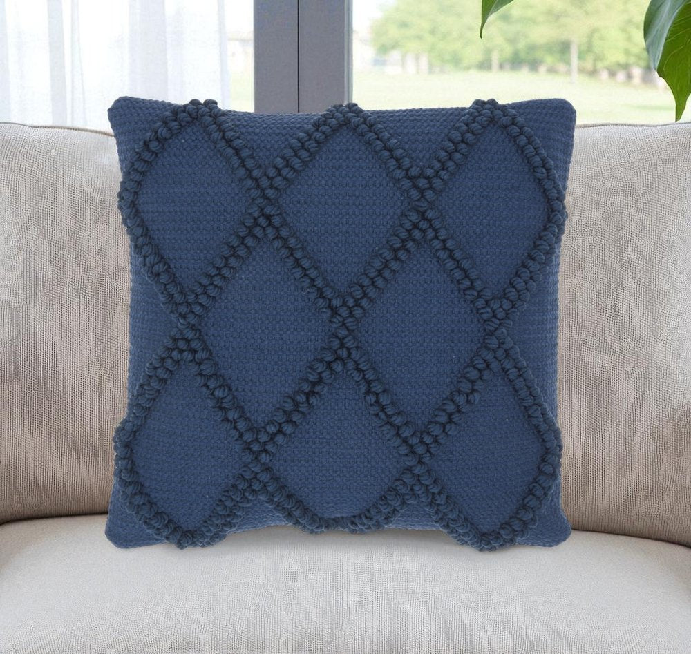 18" Navy Cotton Blend