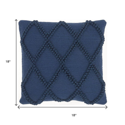 18" Navy Cotton Blend