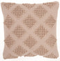 Blush Textured Diamonds Throw Pillow