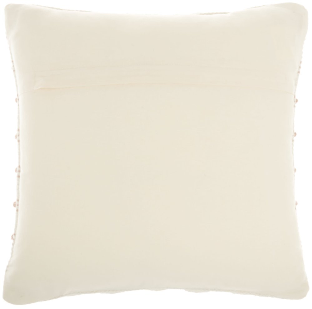 18" Blush Cotton Blend Throw Pillow
