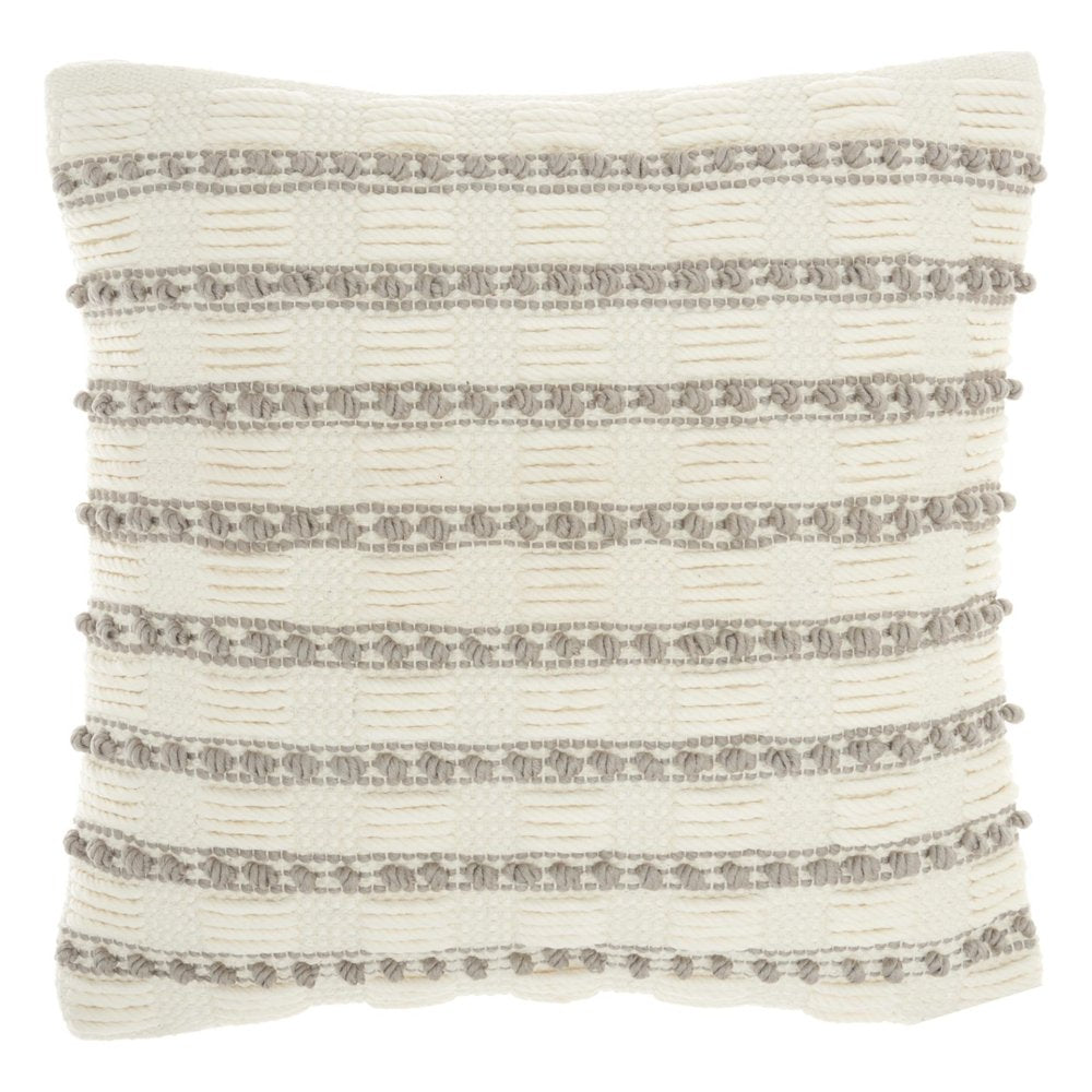 18" Light Gray Cotton Blend