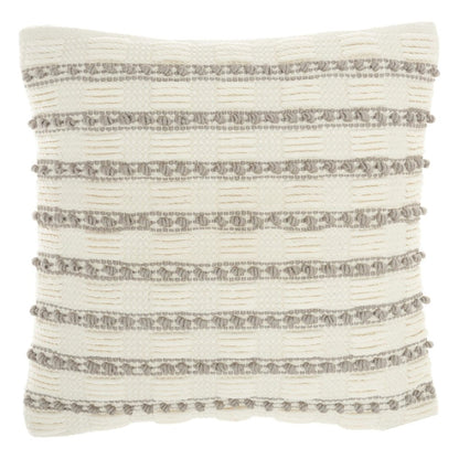 18" Light Gray Cotton Blend