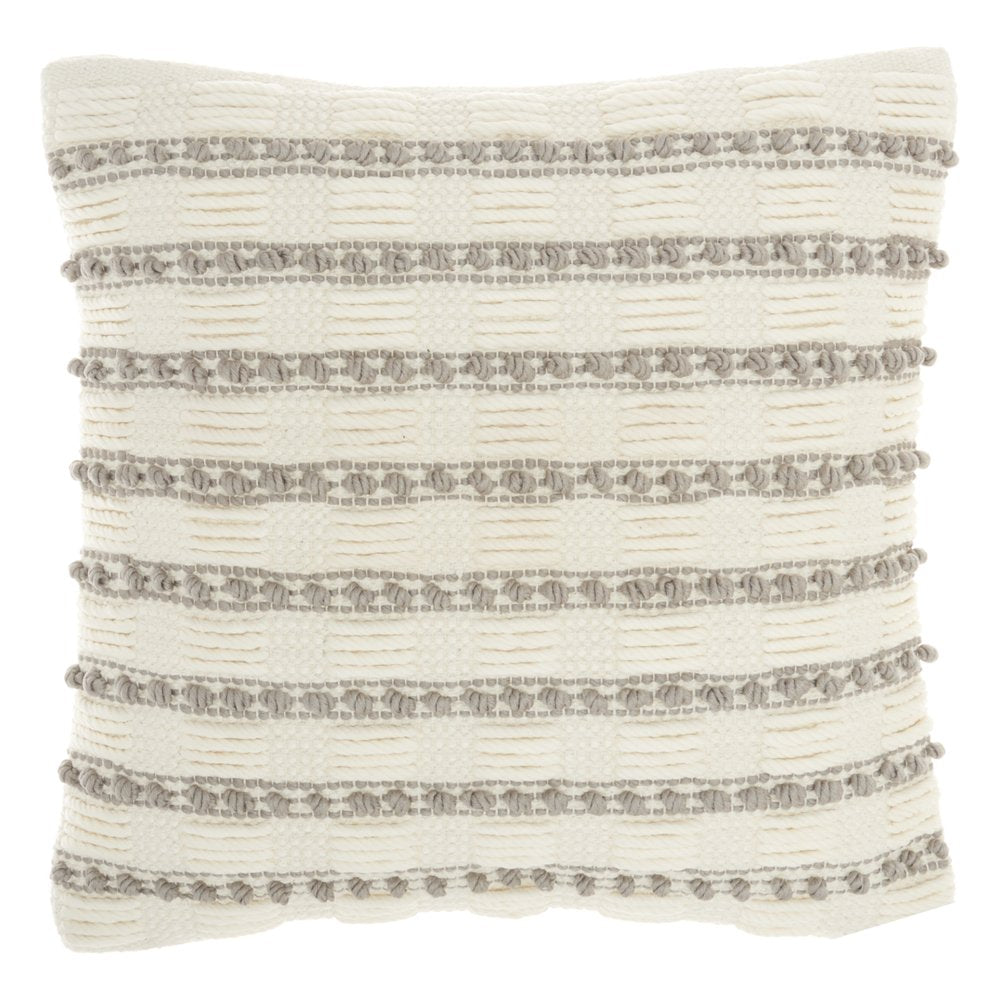 18" Light Gray Cotton Blend