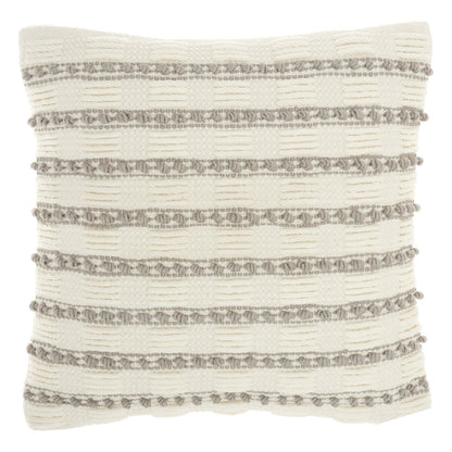 18" Light Gray Cotton Blend