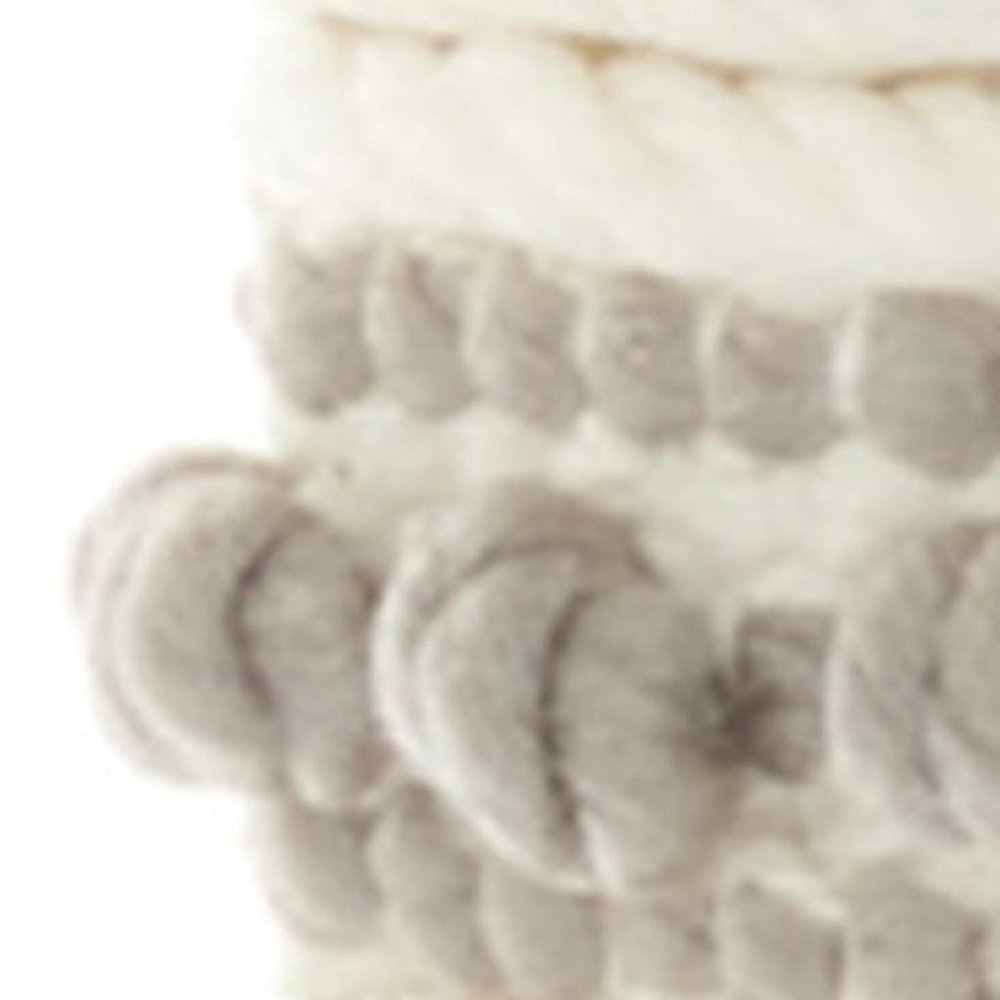 18" Light Gray Cotton Blend