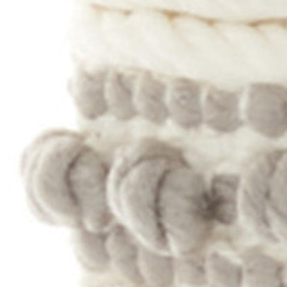 18" Light Gray Cotton Blend