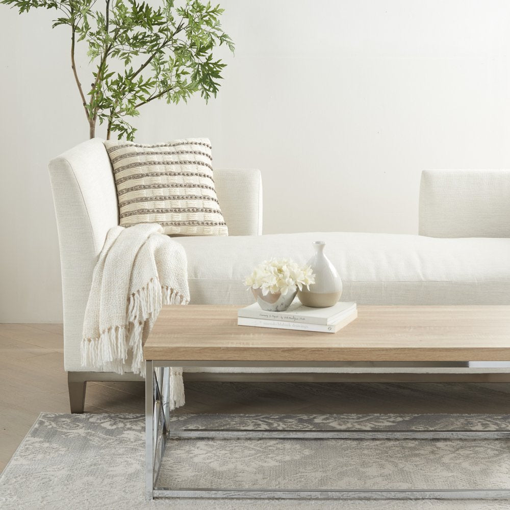 18" Light Gray Cotton Blend