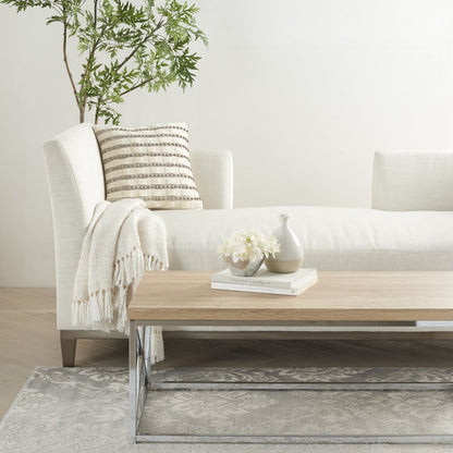 18" Light Gray Cotton Blend