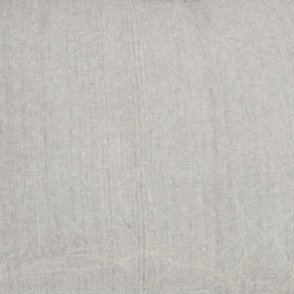 16" X 24" Gray Pillow With Ruffled Edges