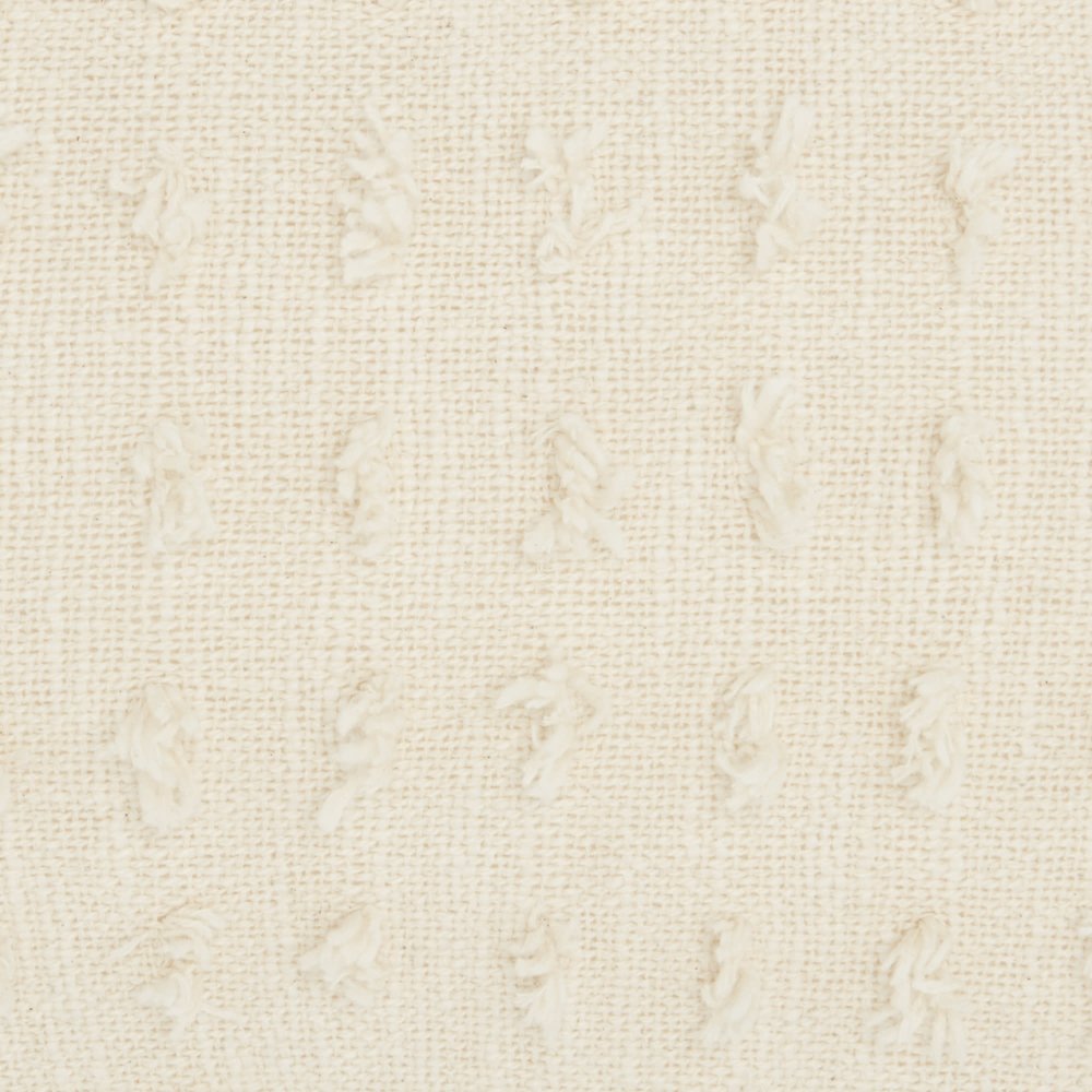 14" X 20" White Cotton Throw Pillow