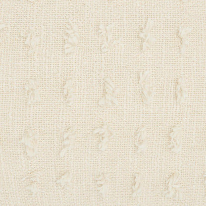 14" X 20" White Cotton Throw Pillow