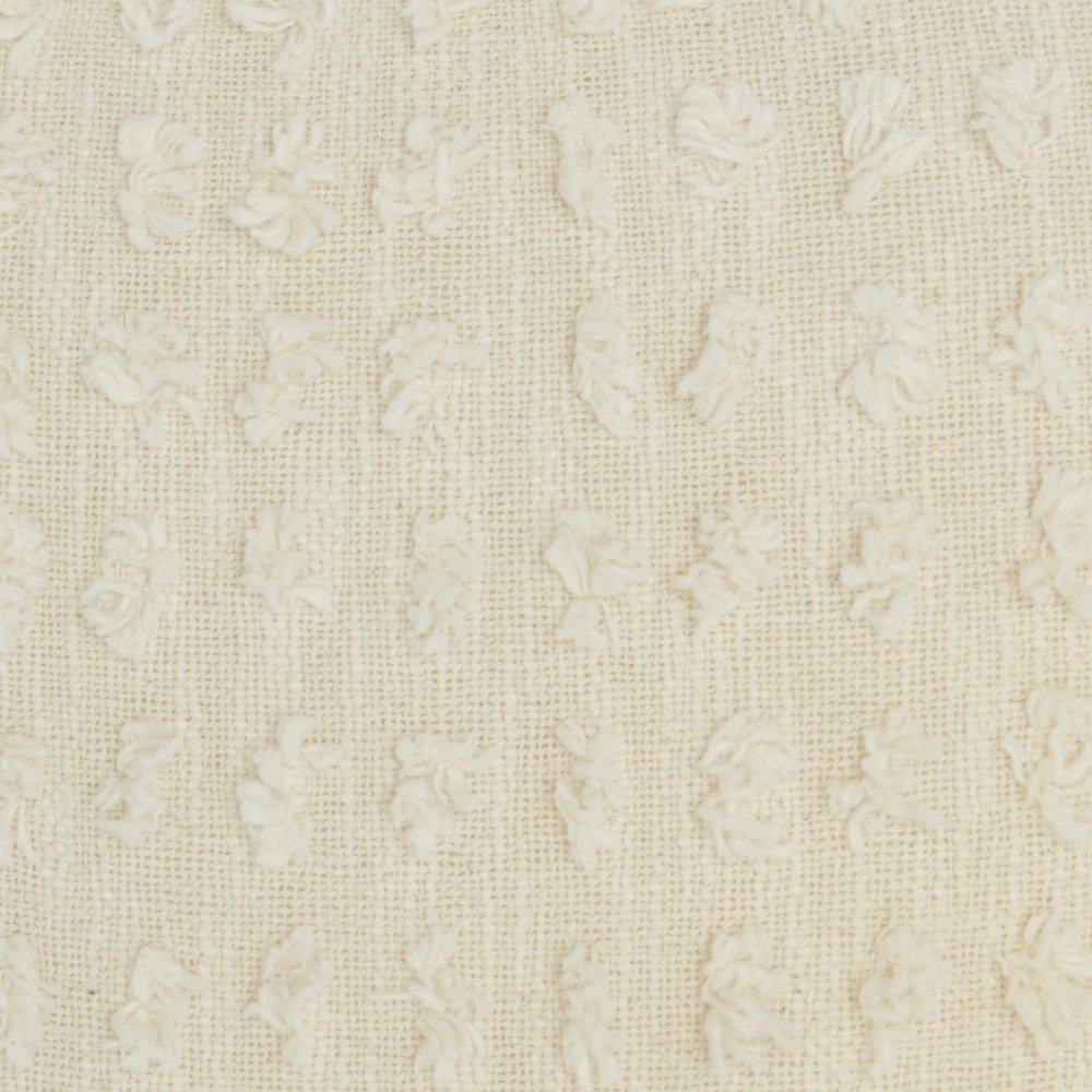 Tassel Detailed White Throw Pillow