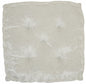 24" X 24" Ivory Polyester Solid Color Floor Cushion