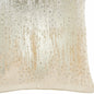 18" Cream Velvet Throw Pillow