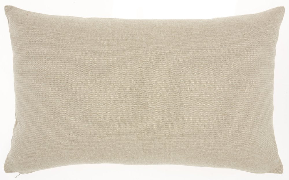 12" X 20" Rose Gold and White Metallic and Cowhide Throw Pillow