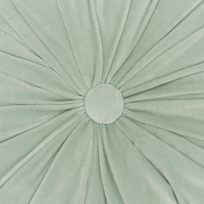 16" X 16" Mint Green Round Velvet