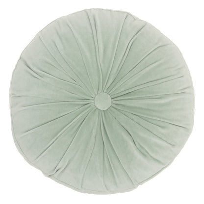 16" X 16" Mint Green Round Velvet