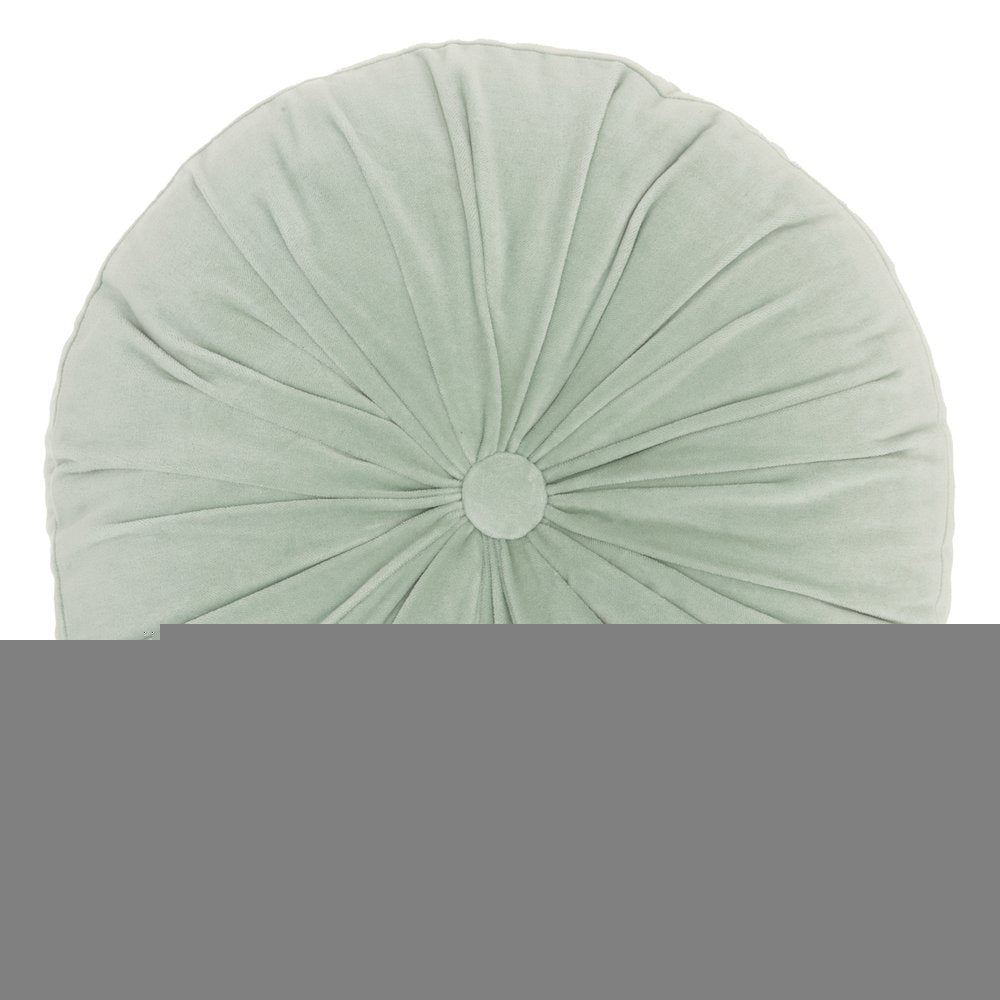 16" X 16" Mint Green Round Velvet