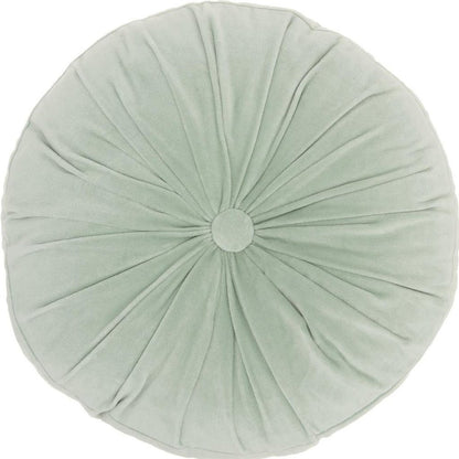 16" X 16" Mint Green Round Velvet
