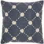 Glamorous Handcrafted Navy Accent Throw Pillow